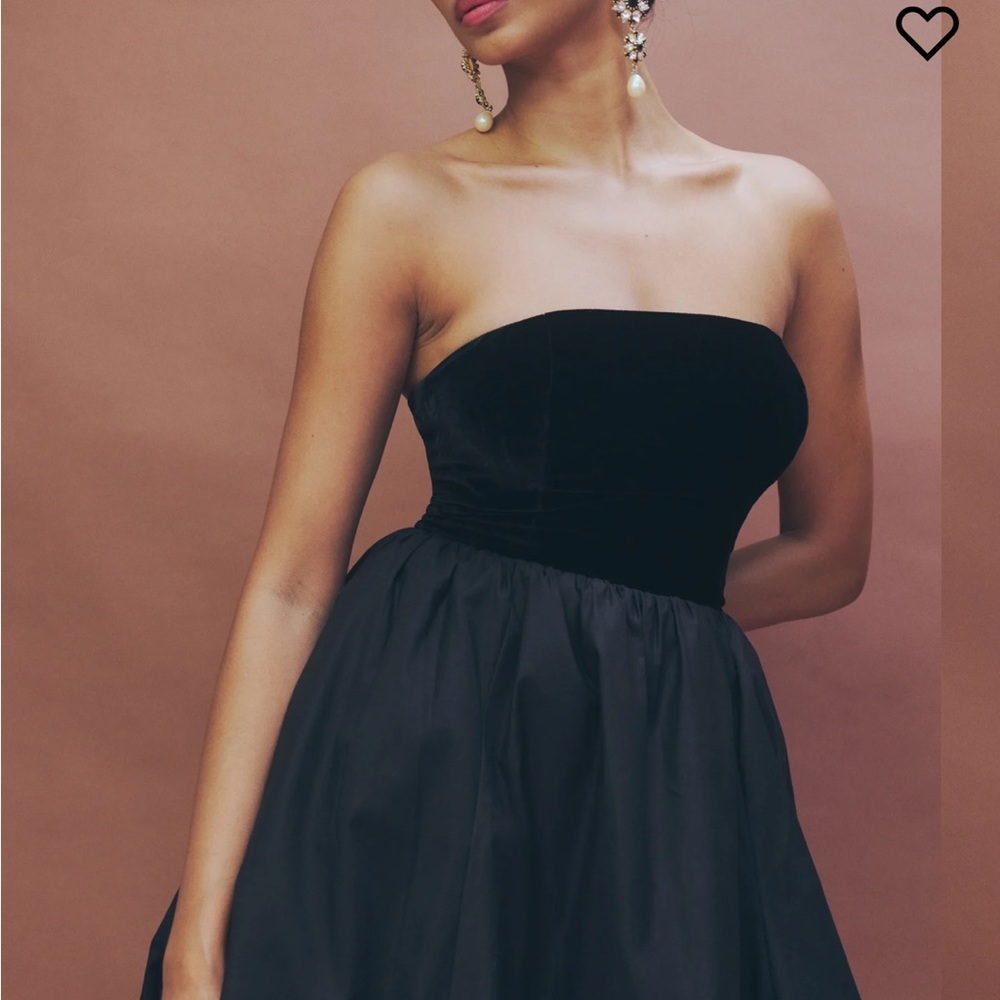 Reformation “St. Louis” strapless minidress